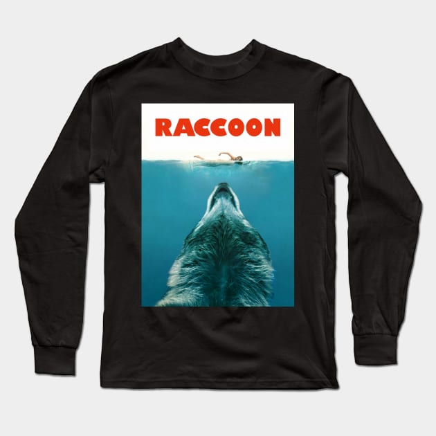 Raccoon Long Sleeve T-Shirt by bucketthetrashpanda